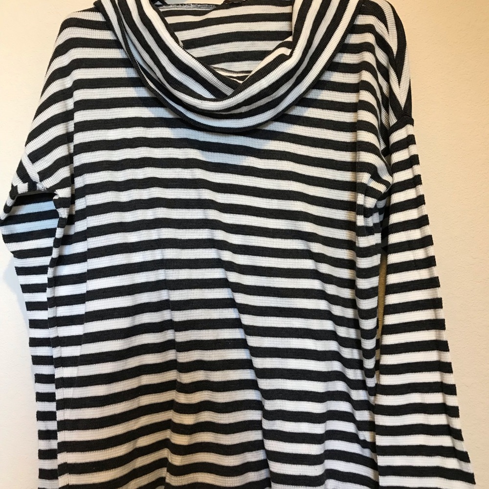 Gap Cowl Neck Striped Sweater